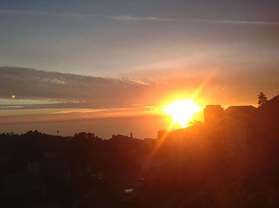 Sunset from the decks ... ocean views from every floor in the Sanctuary