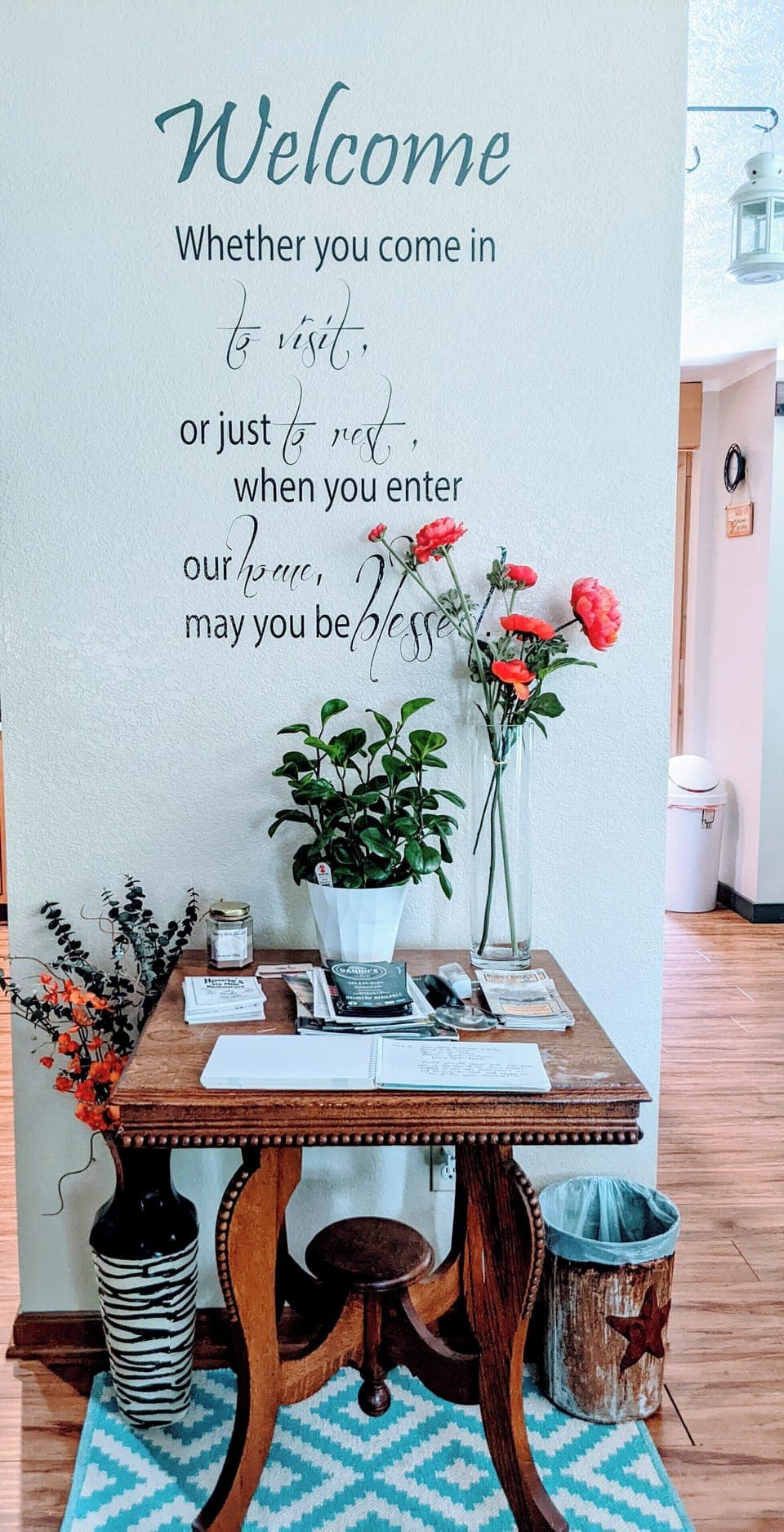 Welcome ! We hope you can rest, relax, & rejuvenate during your stay ! 