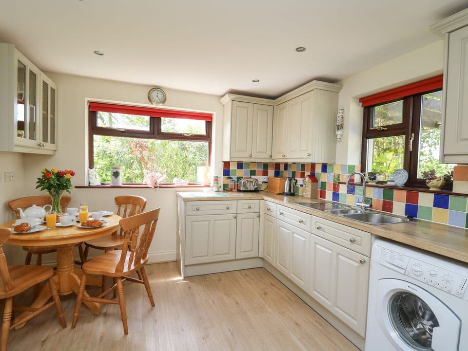 Fridge, dishwasher, electric kettle, toaster