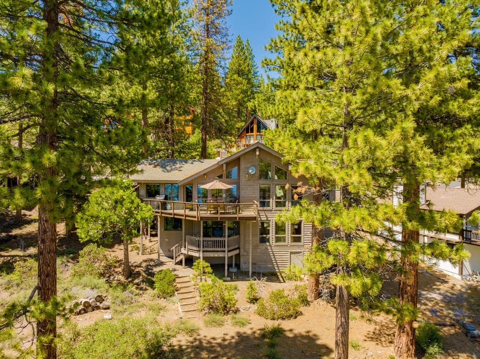 Two stories boast plenty of space, privacy, and style.