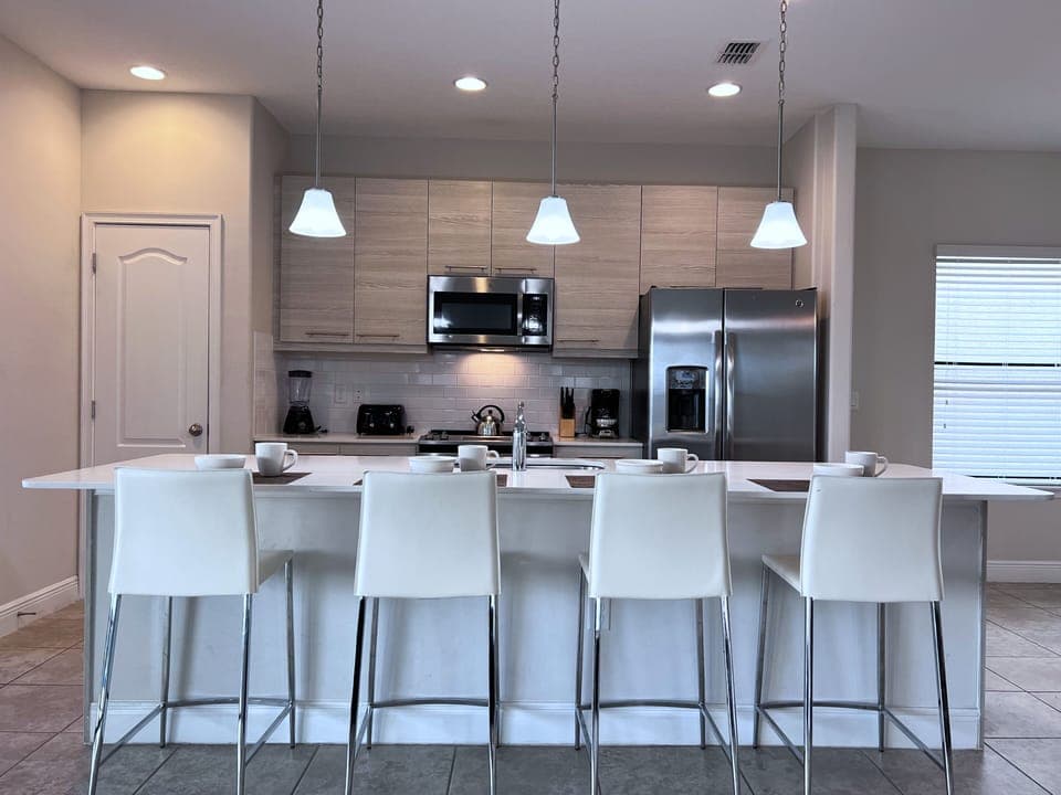 Indoors, Kitchen, Kitchen Island, Microwave, Oven