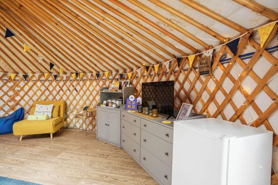 Individually decorated, individually furnished, iron/ironing board