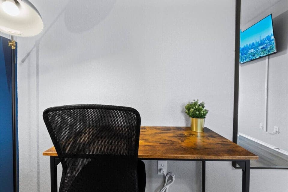 Private workspace to do on-the-go work.