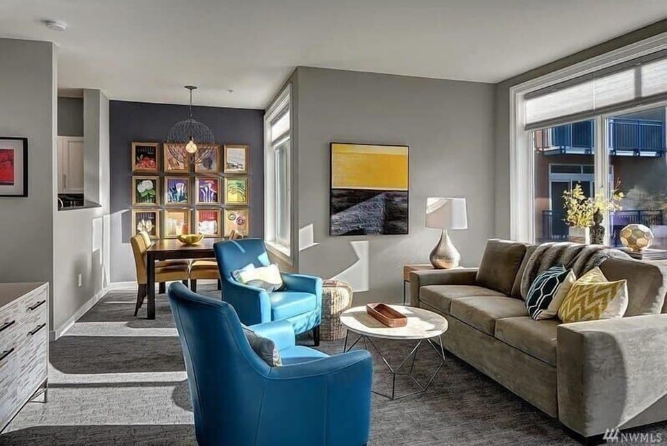 Designer paint colors and decor throughout this stunning updated 2 bedroom condo. The unit is drenched in natural light with large windows and high ceilings. $40,000 in upgrades, Wow!