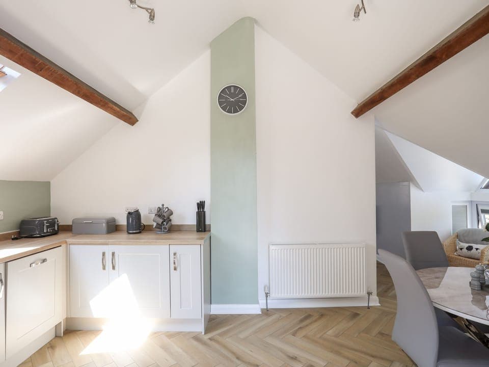 Fridge, dishwasher, electric kettle, toaster