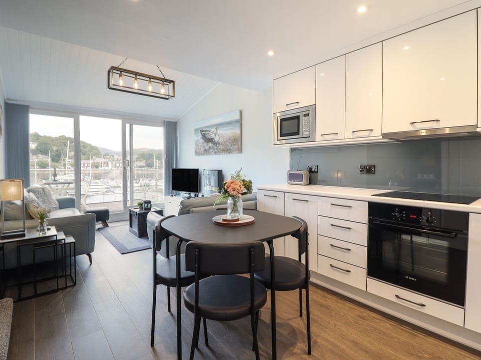 Fridge, dishwasher, electric kettle, toaster