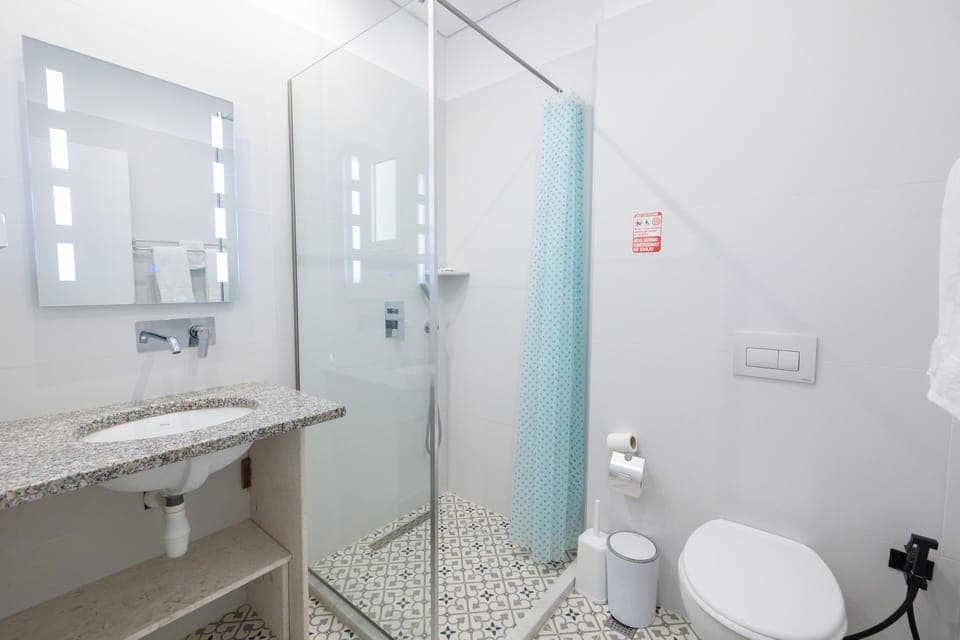 Deluxe Triple Room | Bathroom | Shower, rainfall showerhead, free toiletries, hair dryer