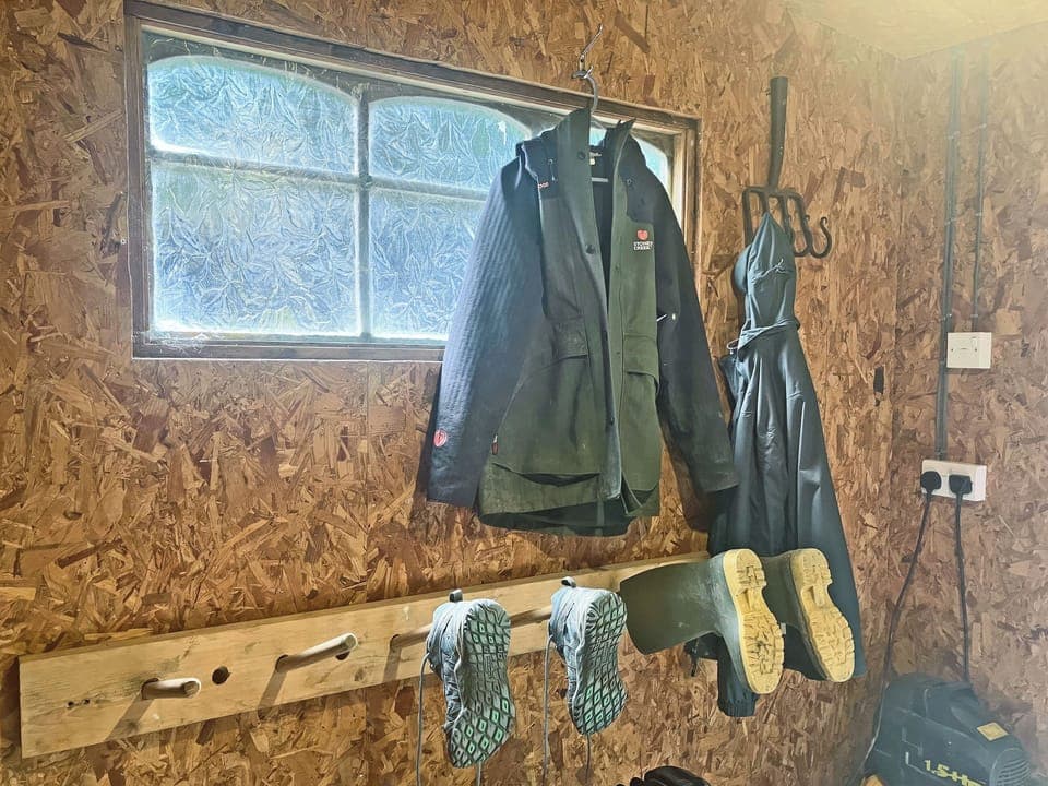 Coat,welly and boot drying room | Y Beudy, Capel Bangor, near Aberystwyth