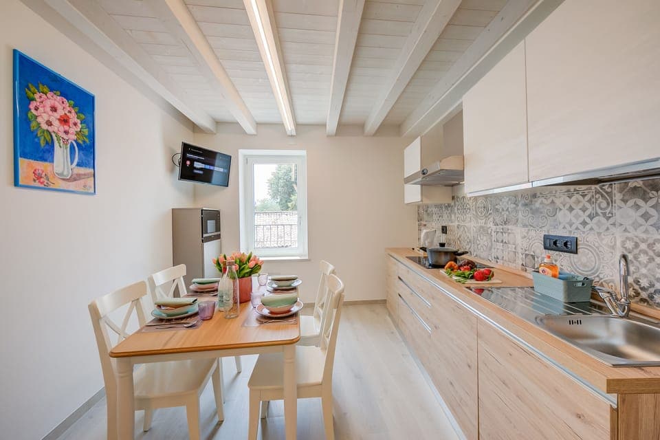 Kitchen and dining area