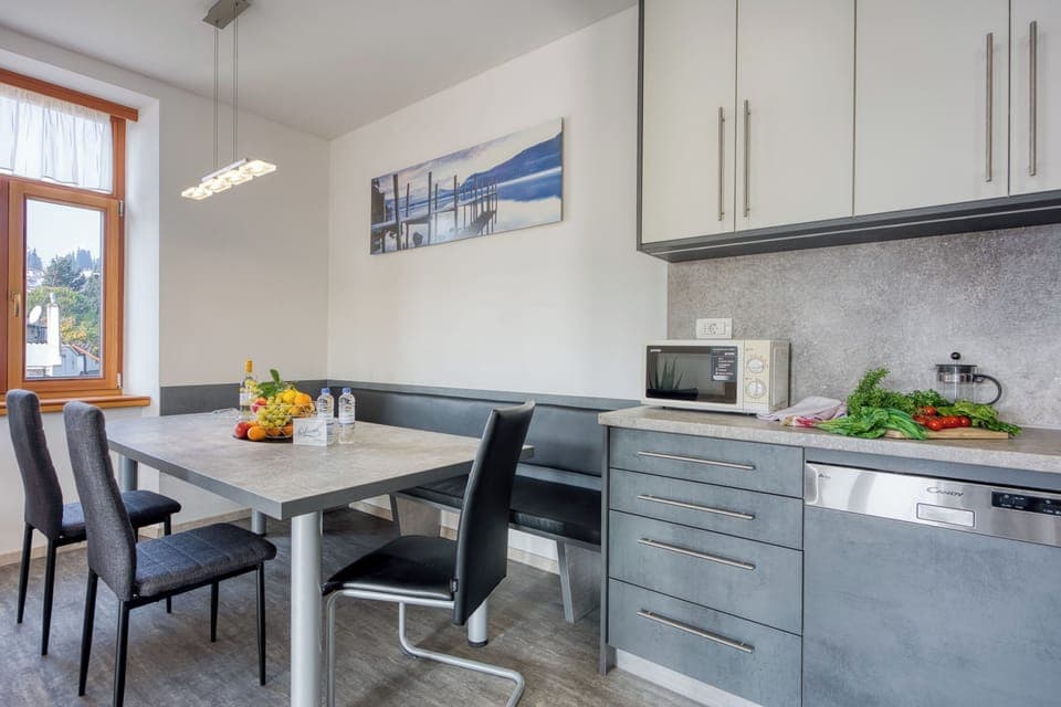 Kitchen and dining area