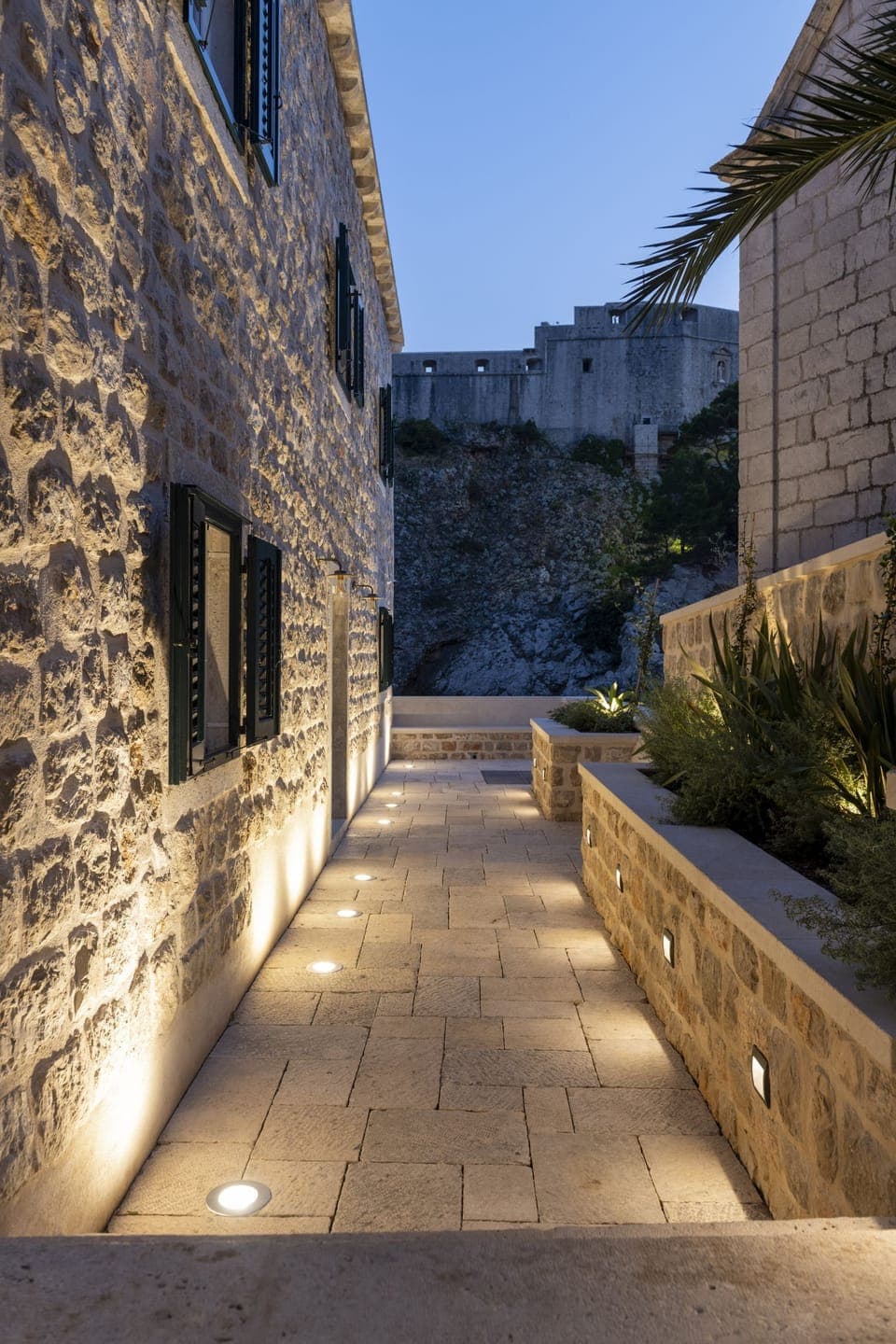 Front of property - evening/night