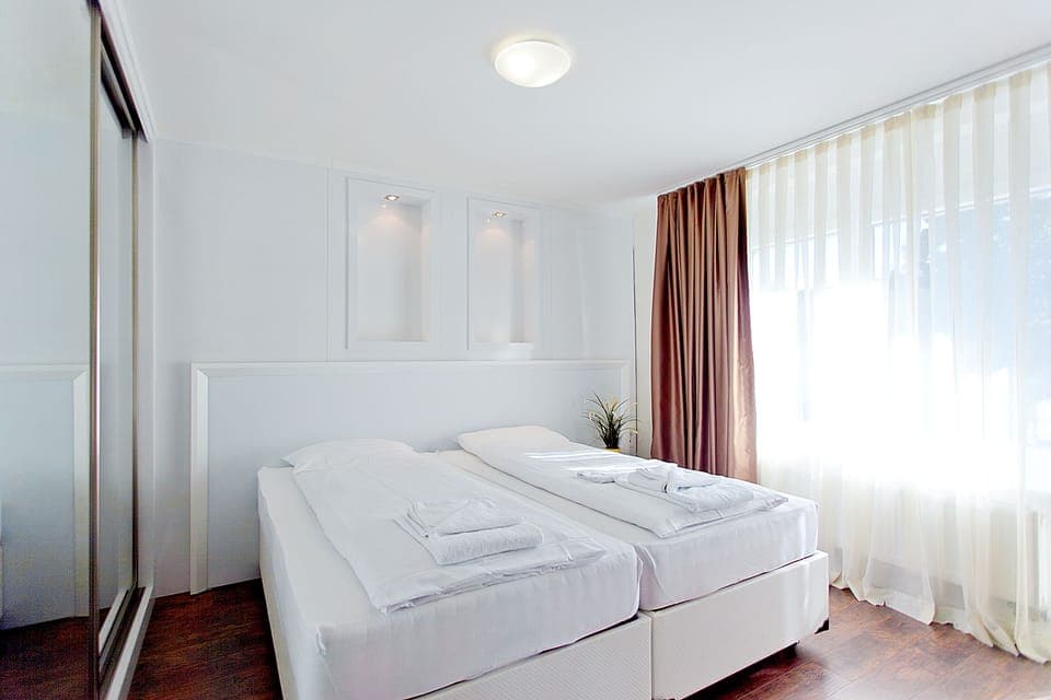 Apartment | Individually furnished, desk, blackout drapes, iron/ironing board