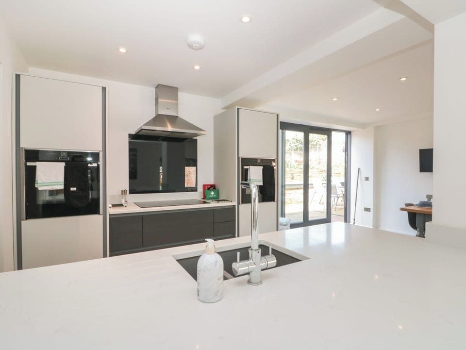 Fridge, dishwasher, electric kettle, toaster