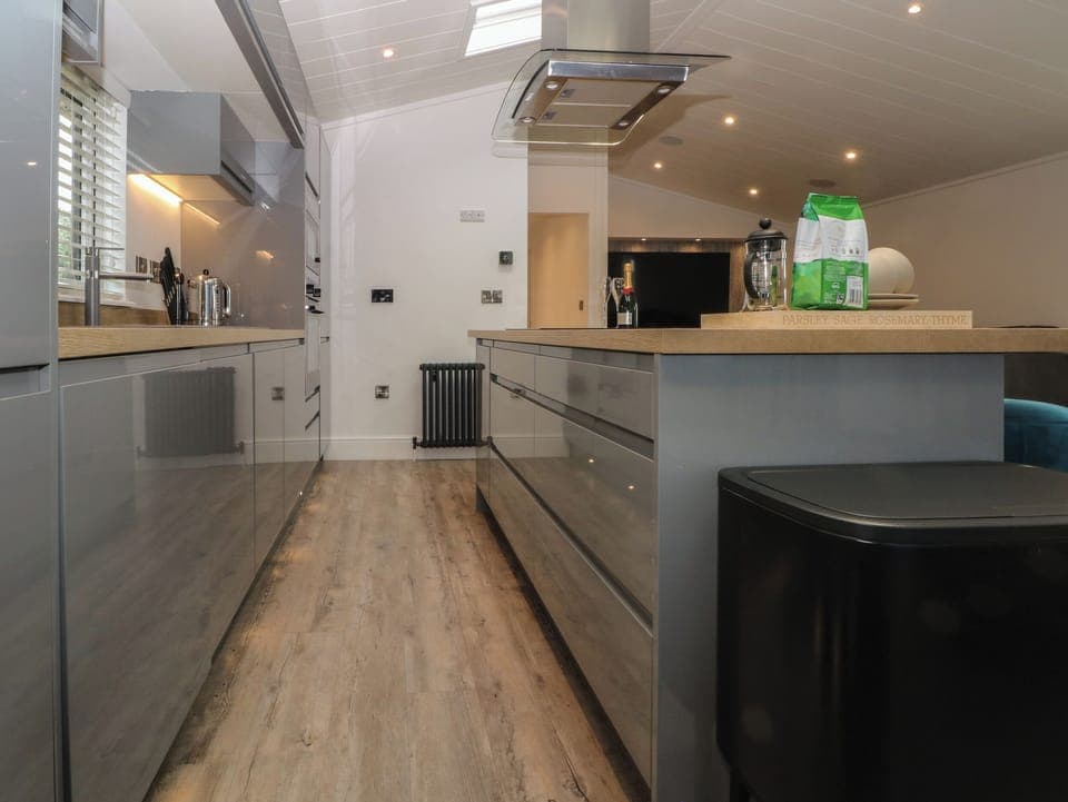 Fridge, dishwasher, electric kettle, toaster