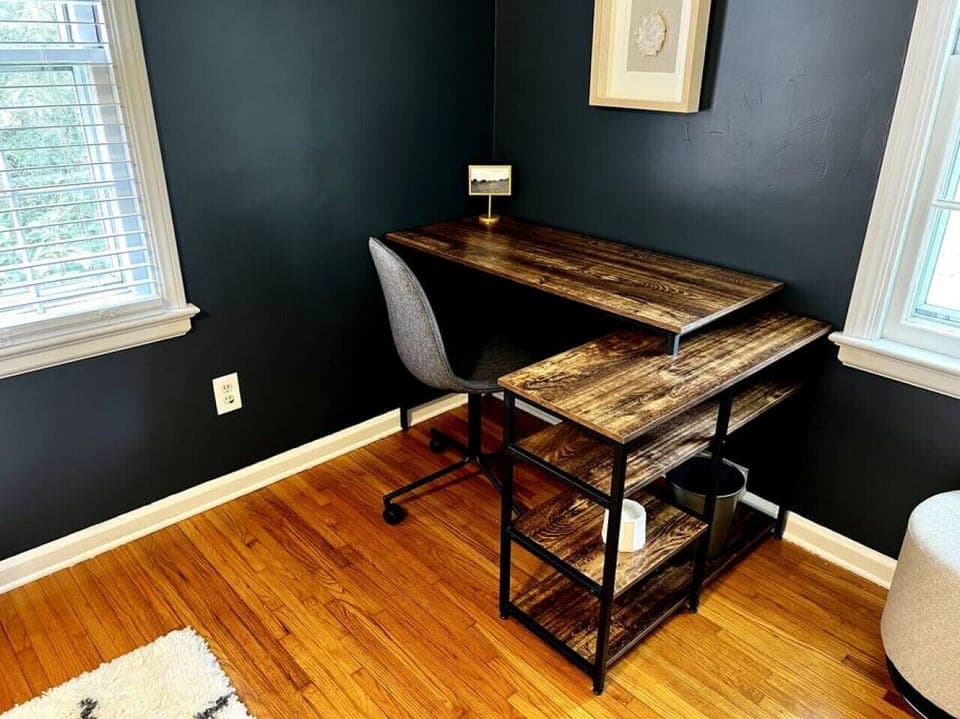 Desk area in master bedroom