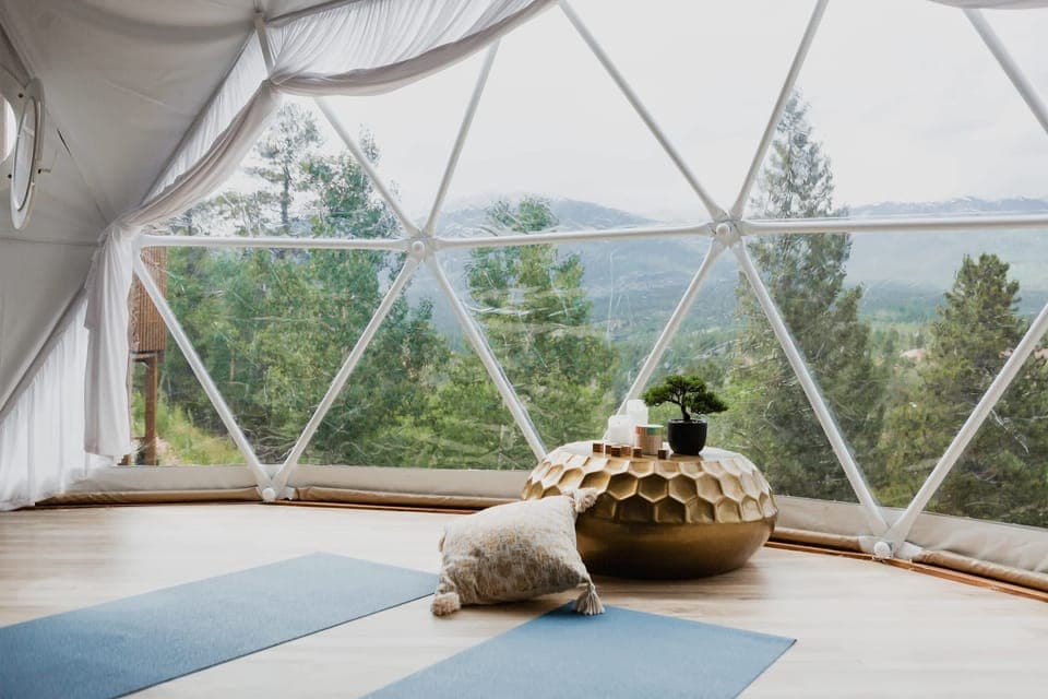 Yoga with a view in the dome