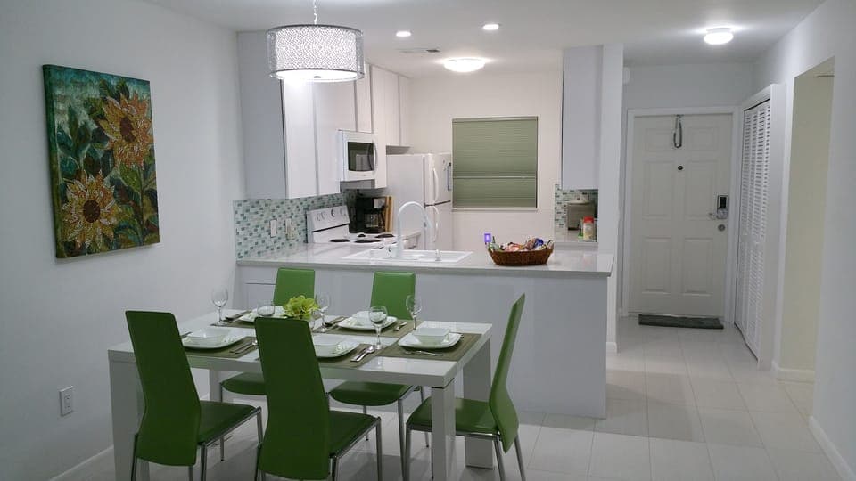 Standard Suite, 1 King Bed | Private kitchen | Full-size fridge, microwave, stovetop, dishwasher