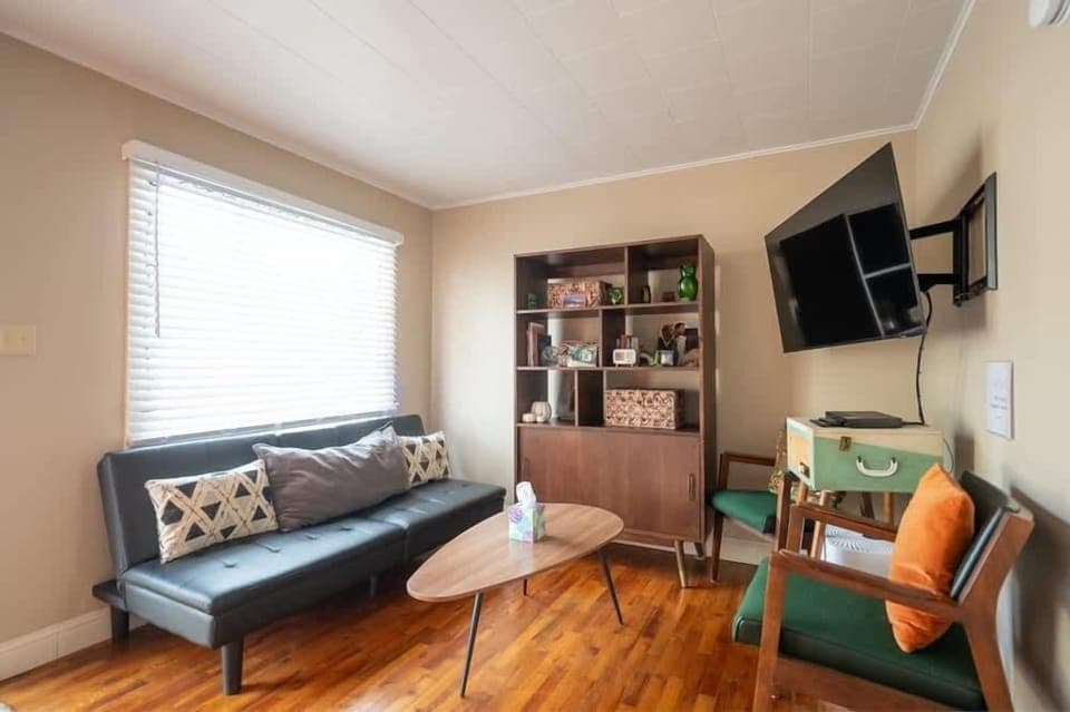 Front bedroom and living area