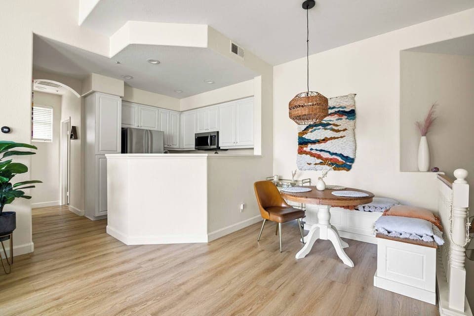 Quaint dining table seated for 4