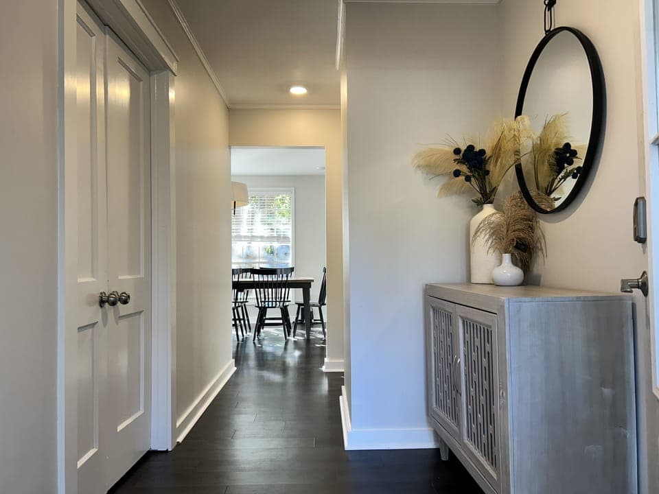 French doors leading to the living room