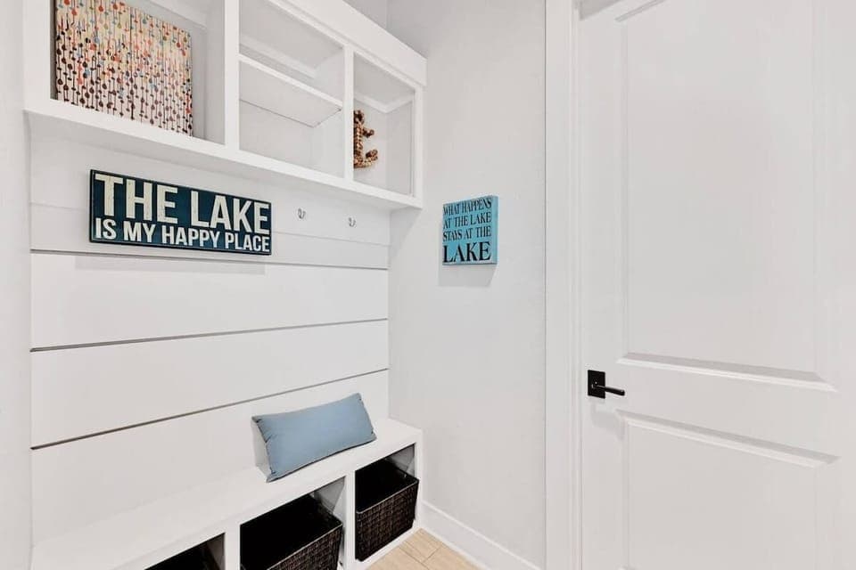 Mudroom and downstairs half bath
