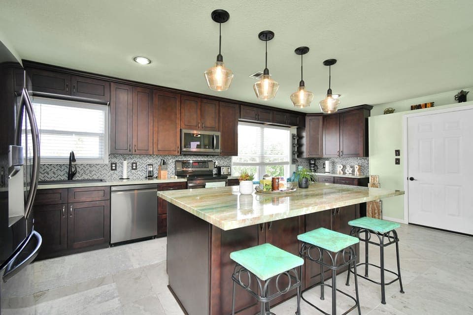 Entertainment ready kitchen- stocked and styled for hosting memorable gatherings