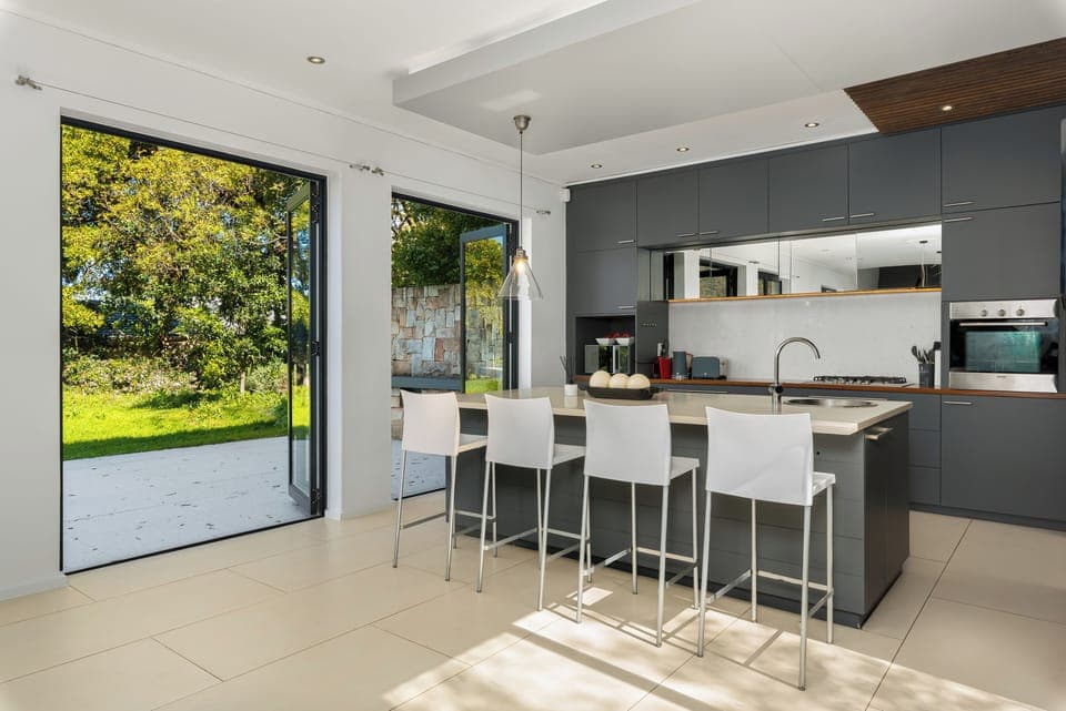 Luxury Villa | Private kitchen | Fridge, microwave, oven, stovetop