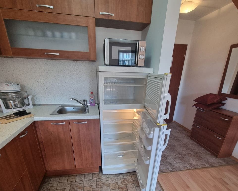 Apartment, 1 Bedroom, Balcony, Mountain View | Private kitchen