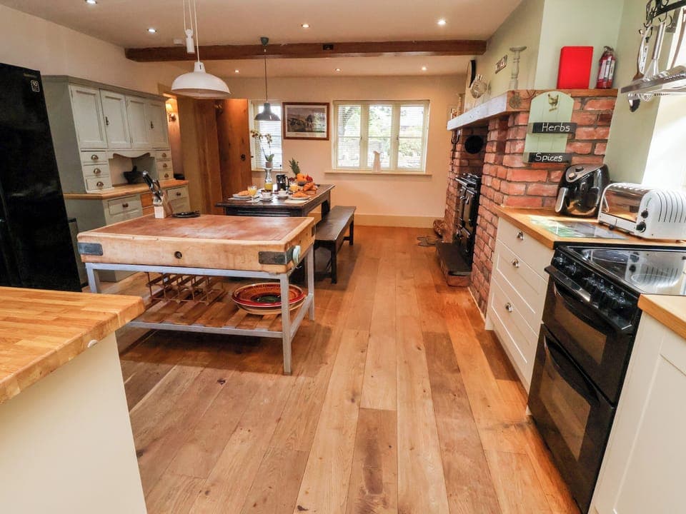 Fridge, dishwasher, electric kettle, toaster