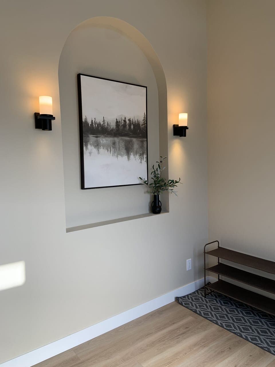 Welcoming spacious foyer with 14 feet tall ceilings