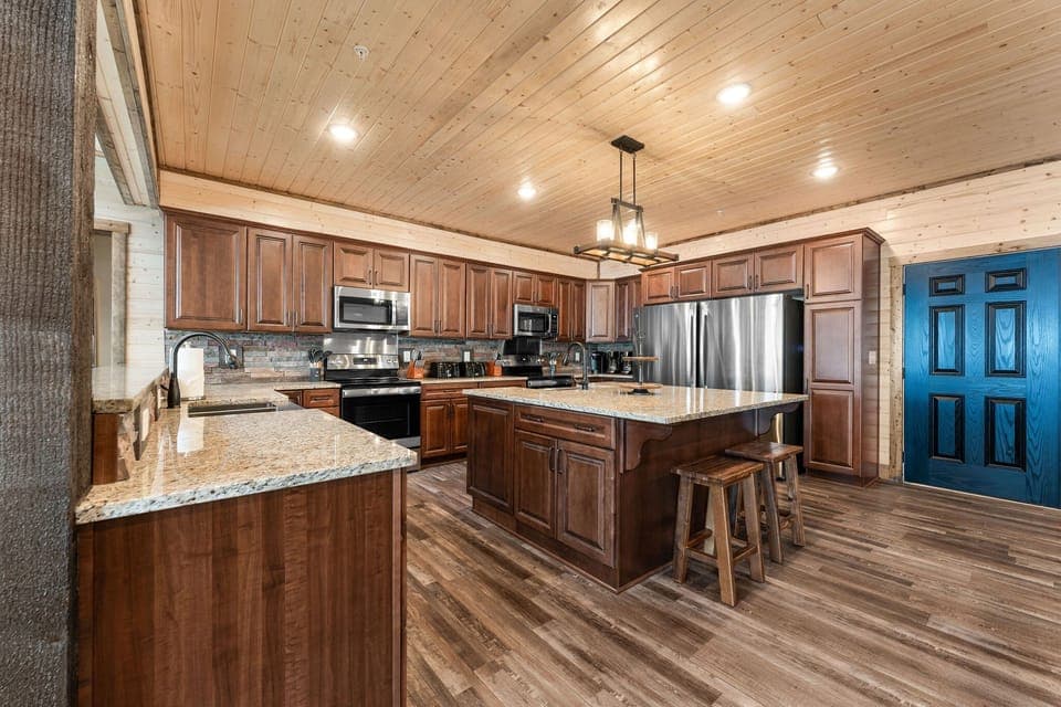 Large kitchen with two of everything