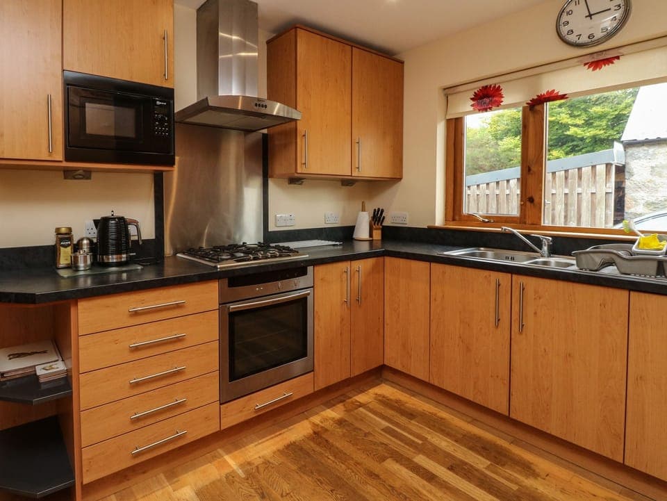 Fridge, dishwasher, electric kettle, toaster