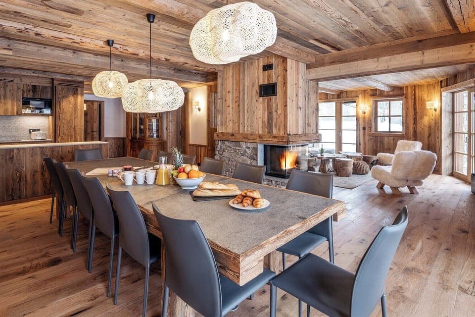 Enjoy the perfect winter holiday in Val d’Isère at our newly constructed, stylish yet cosy chalet-style apartment for 14.