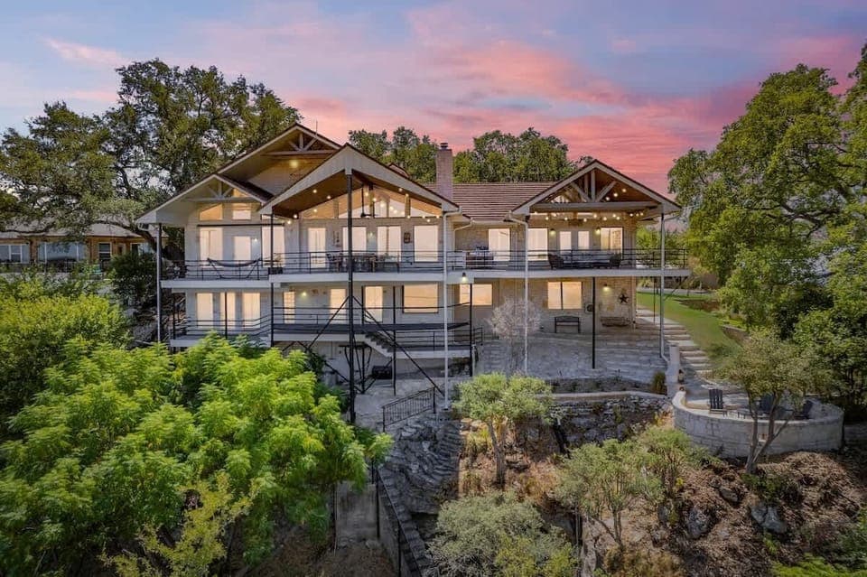 Enjoy sipping your morning coffee or a glass of wine at night on the expansive, multi-level patio.