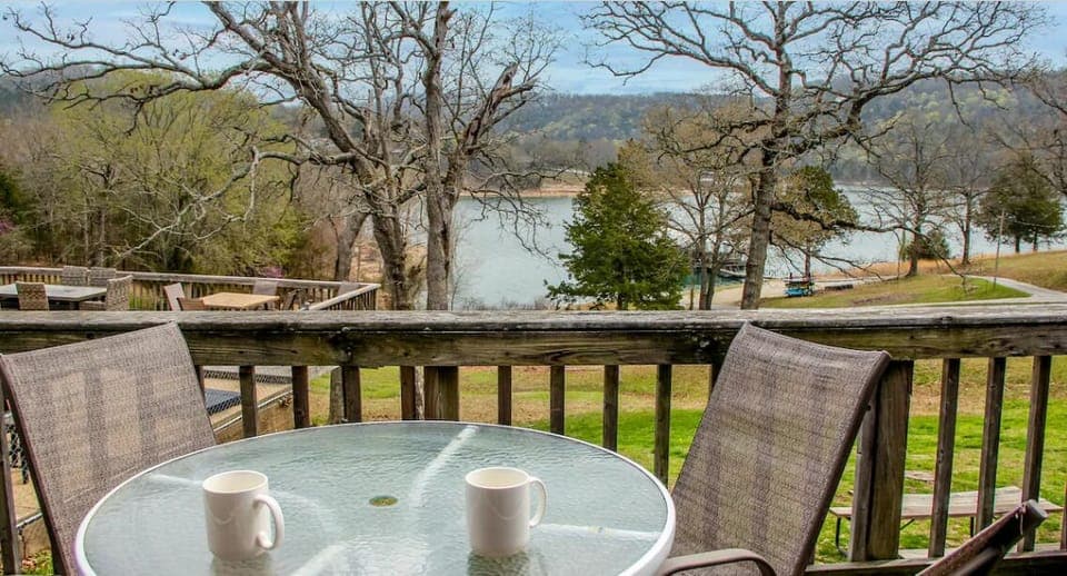 Step onto the deck and let the sounds of nature surround you in perfect tranquility