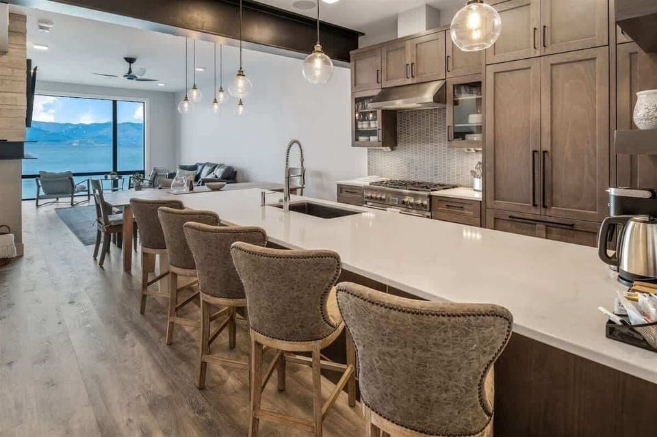 Open living in this modern condo.