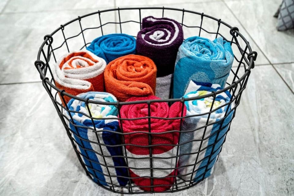 Colorful Towels, Beach Ready