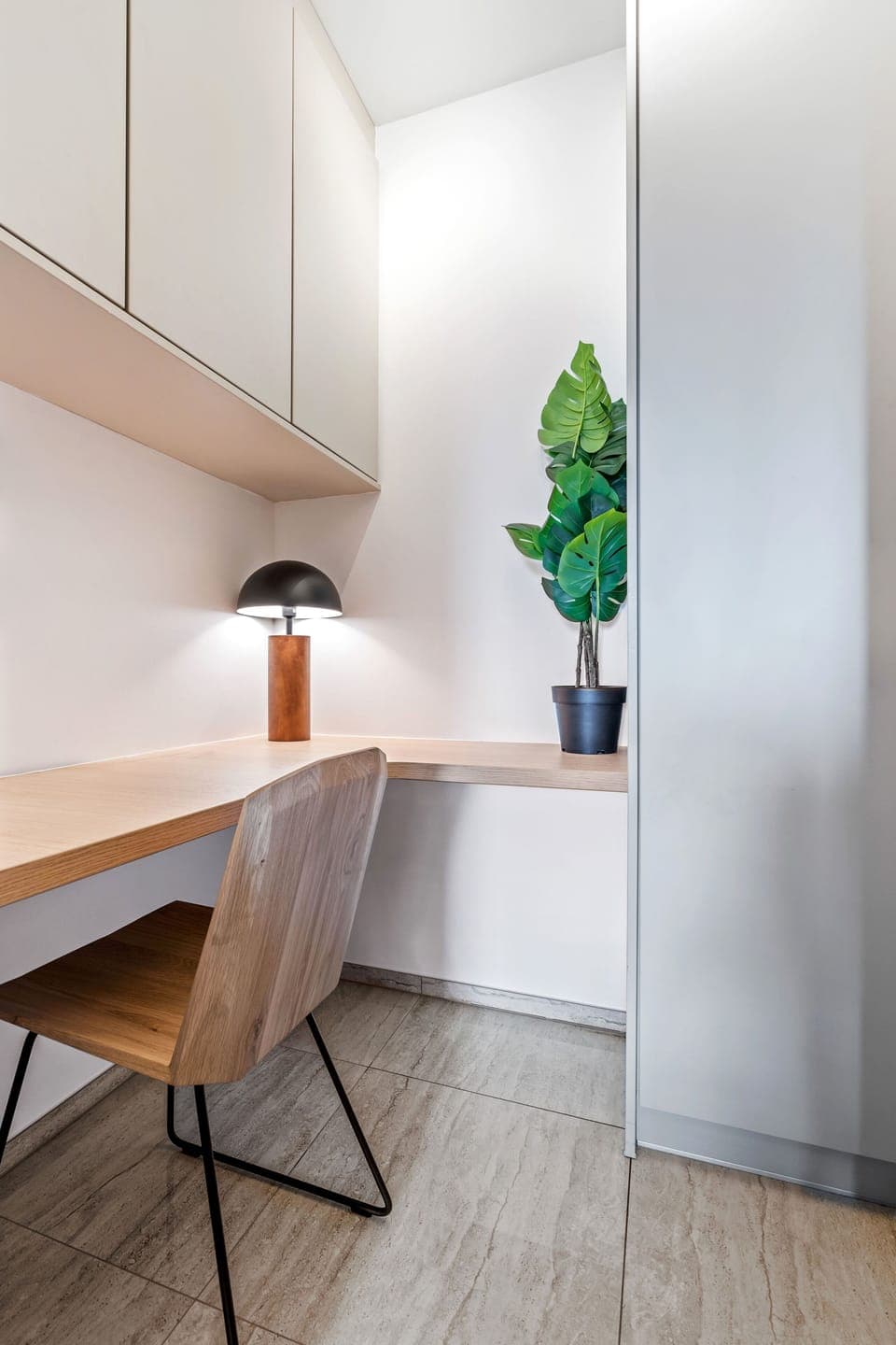 2 bedrooms, desk, laptop workspace, iron/ironing board