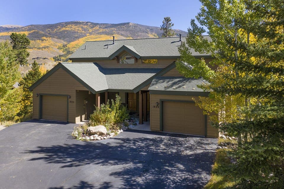 Exterior view of the front of the property.