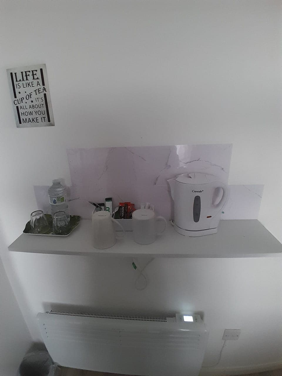 tea and coffee station