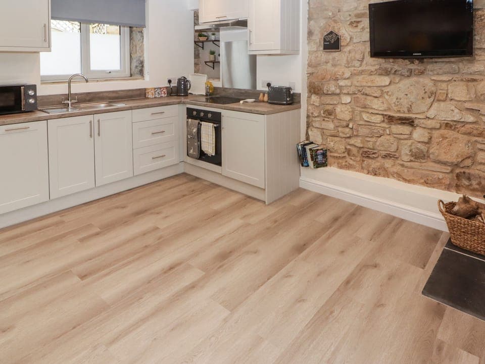 Fridge, dishwasher, electric kettle, toaster