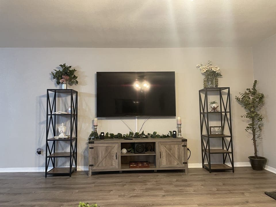 75" TV in large family room