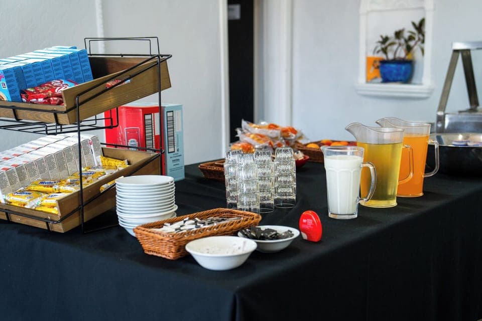 Free daily buffet breakfast