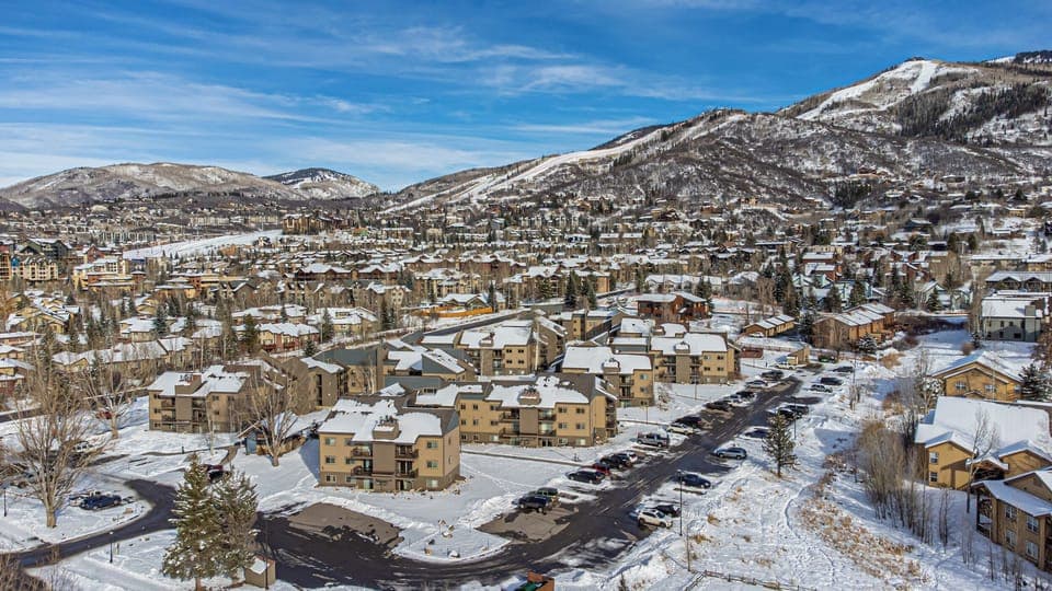 Drone shot of Mt Werner