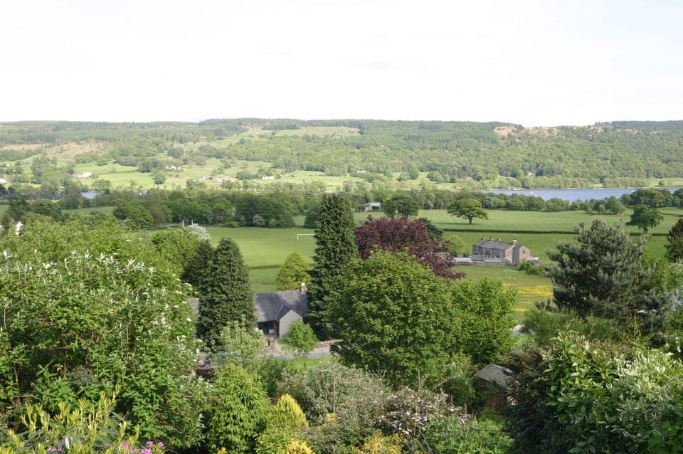 Low Howe Cottage in Coniston view from above
