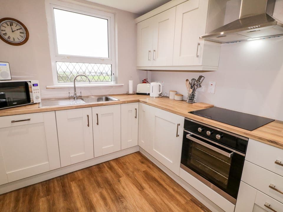 Fridge, dishwasher, electric kettle, toaster