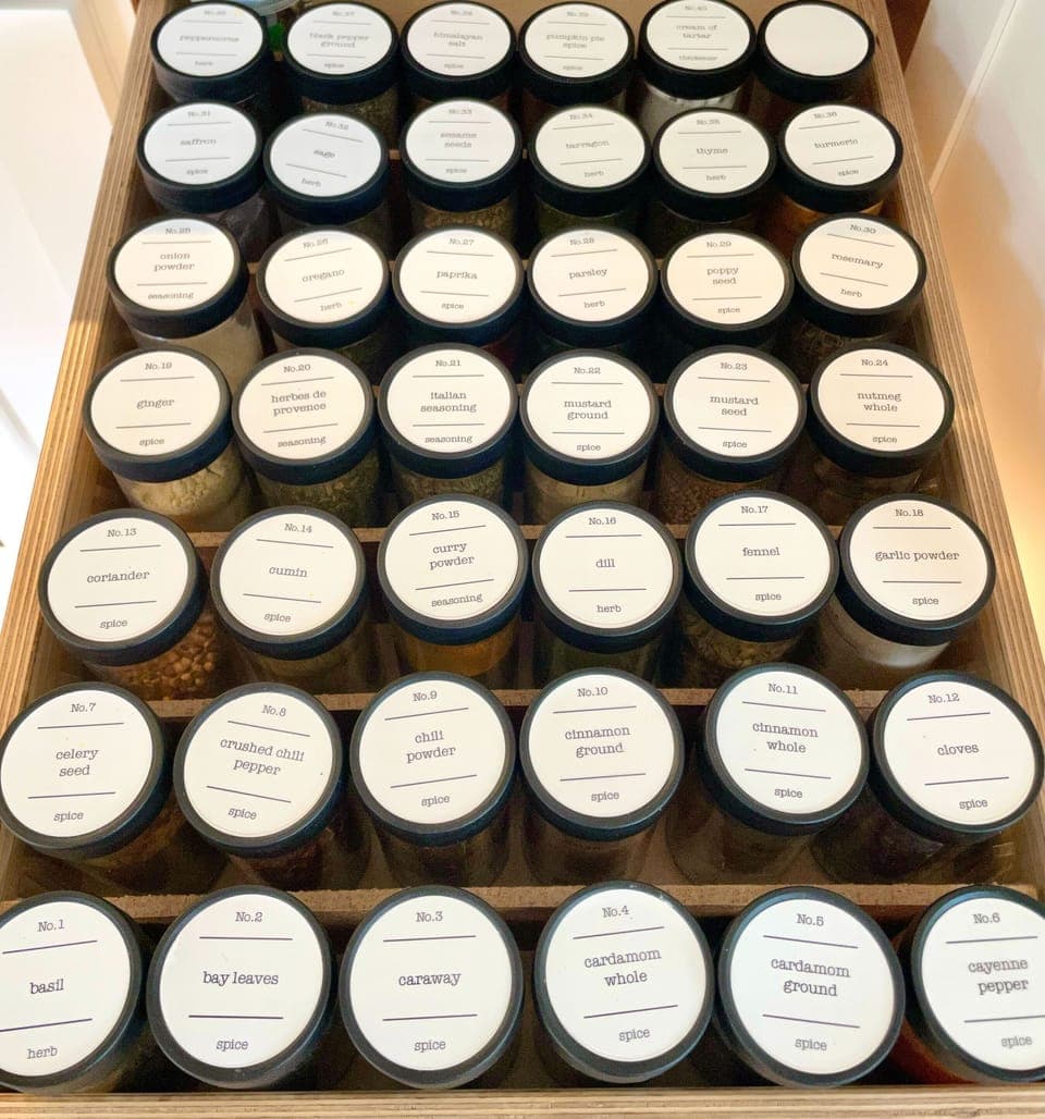 We try to leave the kitchen stocked with essentials like spices, oil, vinegar, salt, pepper & sugar.