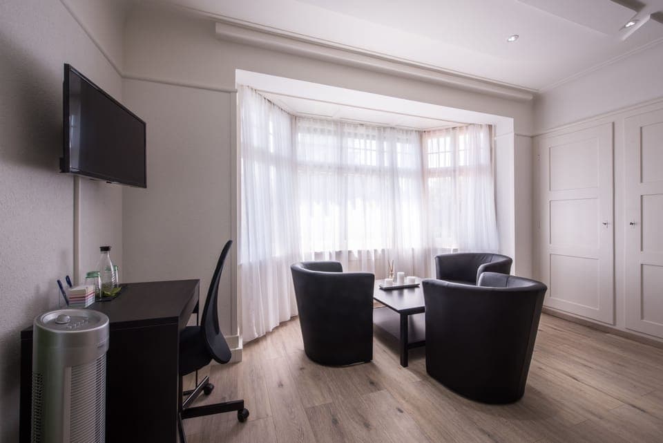 Deluxe Villa, 2 Bedrooms, Private Bathroom, Garden View | Living area | Flat-screen TV, first-run movies