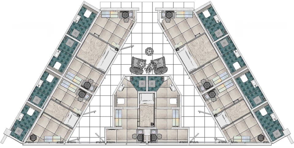 Individually decorated, desk, laptop workspace, free WiFi