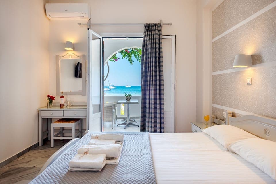 Studio with Sea View (2 Adults) | In-room safe, desk, free WiFi, bed sheets